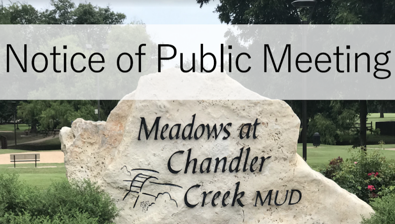 Meadows notice of public meeting